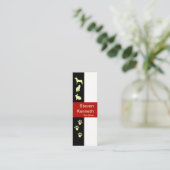 Creative Animal and Paws Motif Pet Sitter Mini Visitekaartje (Staand voorkant)