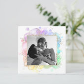 *~* Creative AR18 Artsy Photo COUPLE's SHOWER Kaart (Staand voorkant)