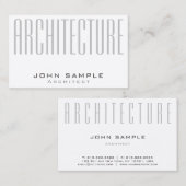 Creative Architecture Professional Luxury Silk Visitekaartje (Voorkant / Achterkant)