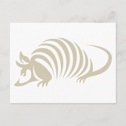 Creative Armadillo Illustratie Briefkaart (Voorkant)