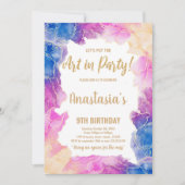 Creative Art Party Thema voor meisjes Kaart (Voorkant)