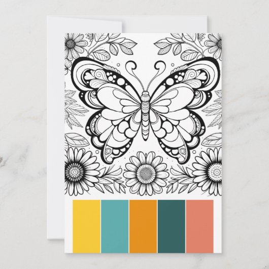 Creative Art Therapie Kaarten Vlinderkleur (Voorkant)