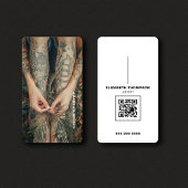 Creative Artist Custom Kunstwerk Foto met QR Code Visitekaartje