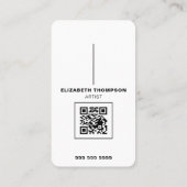 Creative Artist Upload je kunstwerk met QR code Visitekaartje (Achterkant)