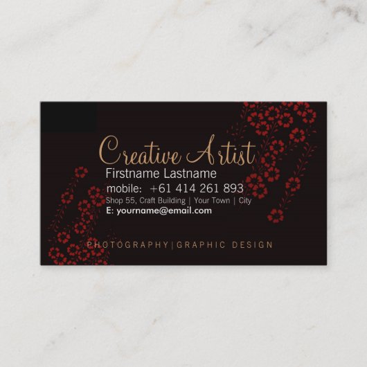 Creative Artistry-Visitekaartje Visitekaartje (Voorkant)