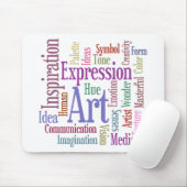 Creative Artist's Inspiration Word Art Muismat (Met muis)