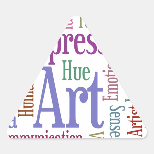 Creative Artist's Inspiration Word Art Sticker (Voorkant)