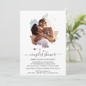 *~* Creative Artsy Photo COUPLE's SHOWER AR18  Kaart (Staand voorkant)