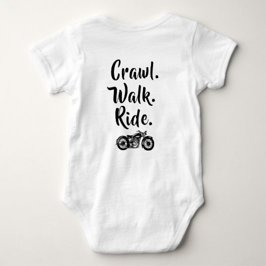 Creative Baby motorfiets Onsie Romper (Achterkant)