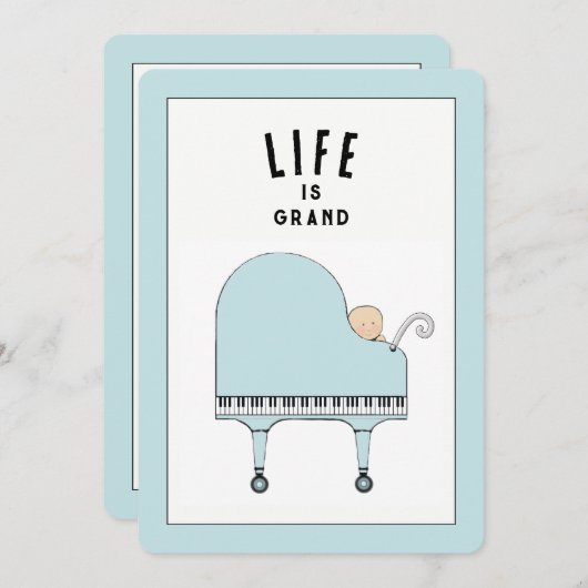 Creative Baby Shower-uitnodigingen Kaart (Voorkant / Achterkant)