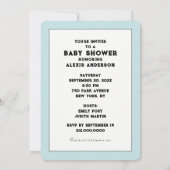 Creative Baby Shower-uitnodigingen Kaart (Achterkant)
