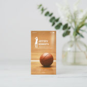 Creative Basketball Coach Basketball Trainer Visitekaartje (Staand voorkant)