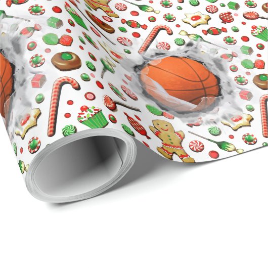Creative Basketball-kerstcadeautje Cadeaupapier (Rol Hoek)