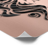 Creative Beauty Salon Lashes Hair Extension Blush Poster (Hoek)