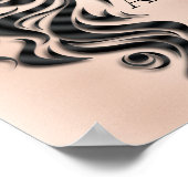 Creative Beauty Salon Lashes Hair Roos Poster (Hoek)