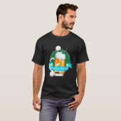 Creative Beer Drinker Golfer Weer een ronde Golf D T-shirt (Voorkant volledig)