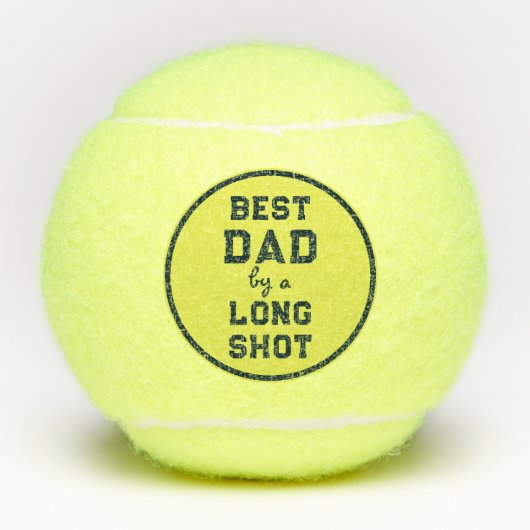 Creative Best Dad Gift Tennis Balls Tennisballen (Voorkant)