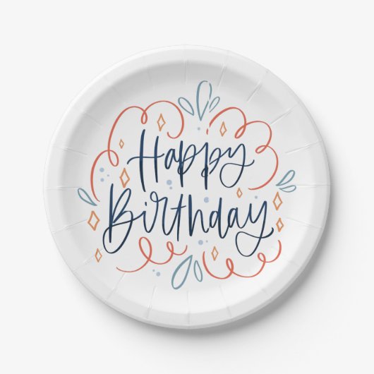 Creative Birthday Paper-Bord Papieren Bordje (Voorkant)