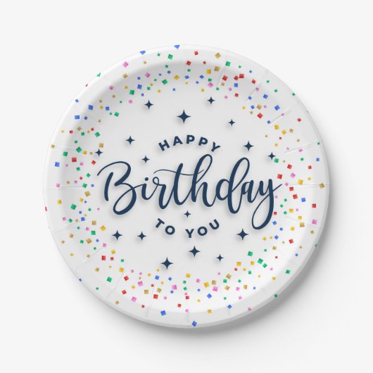 Creative Birthday Paper-Bord Papieren Bordje (Voorkant)