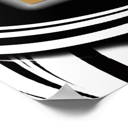 Creative Black and White Seamless Abstracts Poster (Hoek)