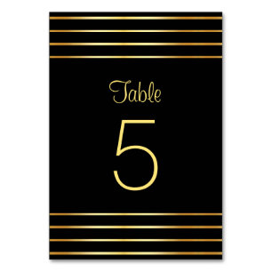 Creative Black en Gold Modern Glamour-Sjabloon Kaart