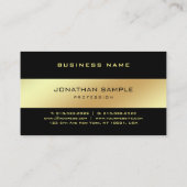 Creative Black en Gold Slank Glamoureus Plain Visitekaartje (Achterkant)