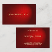 Creative Black Red Damask Elegant Sjabloon Luxe Visitekaartje (Voorkant / Achterkant)