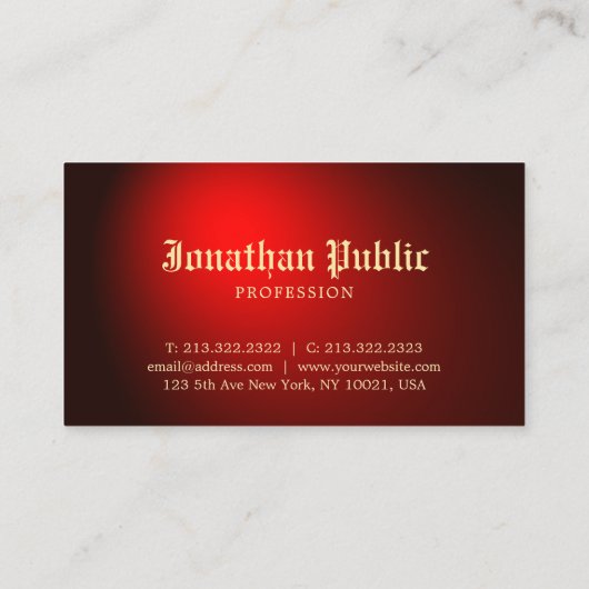 Creative Black Red Tattoo Art Artist Tattooist Visitekaartje (Achterkant)