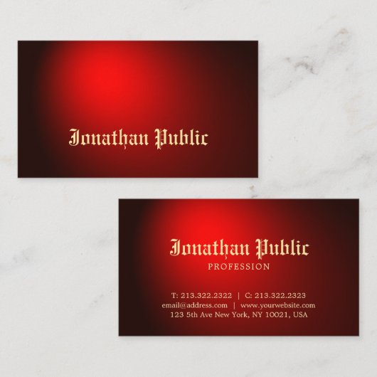 Creative Black Red Tattoo Art Artist Tattooist Visitekaartje (Voorkant / Achterkant)