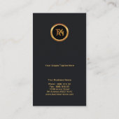 Creative Black Taxi-driver voor negatief ruimteont Visitekaartje (Achterkant)