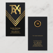 Creative Black Taxi-driver voor negatief ruimteont Visitekaartje (Voorkant / Achterkant)