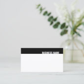 Creative Black White Modern eenvoudige trendy Sjab Visitekaartje (Staand voorkant)