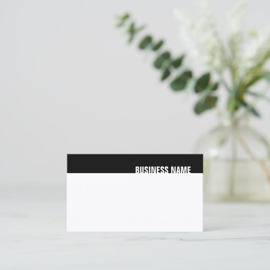 Creative Black White Modern eenvoudige trendy Sjab Visitekaartje (Staand voorkant)