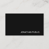 Creative Black White Red Modern Minimalist Plain Visitekaartje (Voorkant)