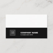 Creative Black White Slanke Professional Company Visitekaartje (Voorkant)