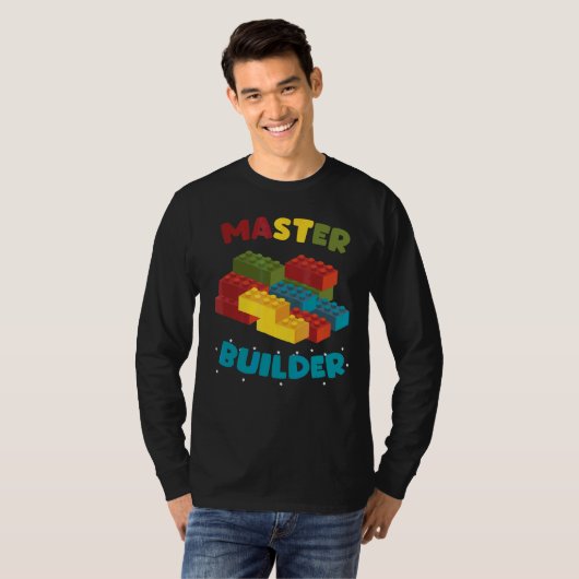 Creative Blocks Building Toys, Master Builder T-shirt (Voorkant volledig)