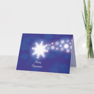 Creative Blue Composed Snow Flakes Composite Graph Feestdagen Kaart