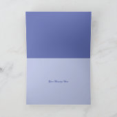 Creative Blue Composed Snow Flakes Composite Graph Feestdagen Kaart (Binnen)