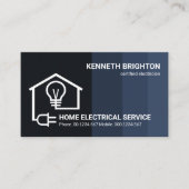 Creative Blue Layers Home Electric Circuit Wining Visitekaartje (Voorkant)