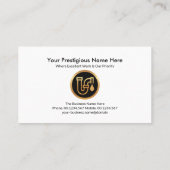 Creative Blue Leaking Plumbing Pipe Visitekaartje (Achterkant)