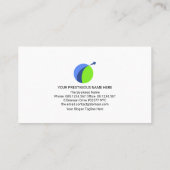 Creative Blue Logistics Road Map Transport Icons Visitekaartje (Achterkant)