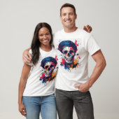 Creative Bones � Funny Artist Skull T-shirt (Unisex)