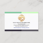 Creative Borders Roller Brush Hammer Home Builder  Visitekaartje (Achterkant)