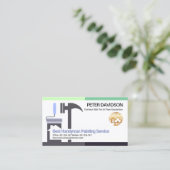 Creative Borders Roller Brush Hammer Home Builder  Visitekaartje (Staand voorkant)