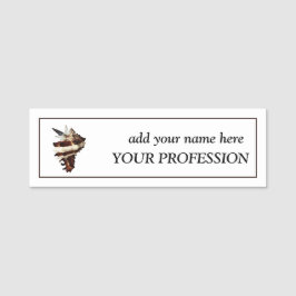 Creative Boutique Custom Naam & beroep Naamplaatje