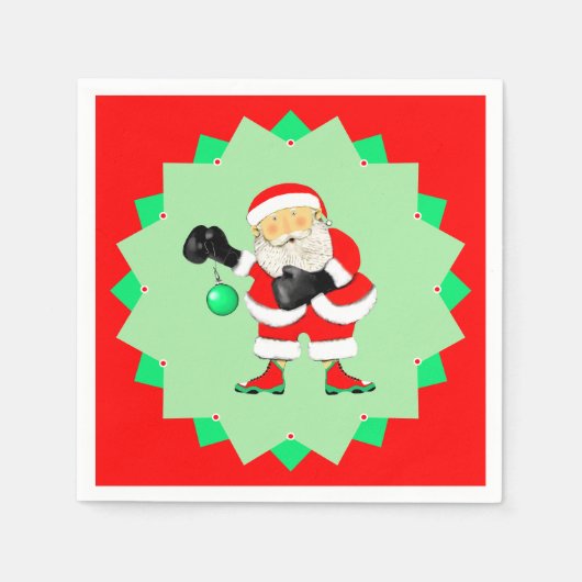 Creative Boxing Christmas Holiday Servet (Voorkant)