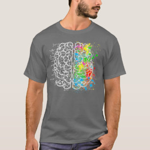 Creative Brain Art Science Wiskunde T-shirt