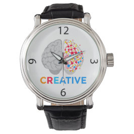 Creative Brain Left Right Hemisphere Horloge
