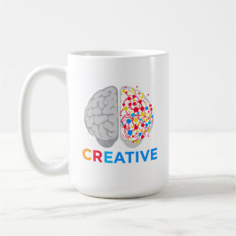 Creative Brain Left Right Hemisphere Koffiemok