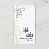 Creative Branches (Mode Stylist) Visitekaartje (Achterkant)